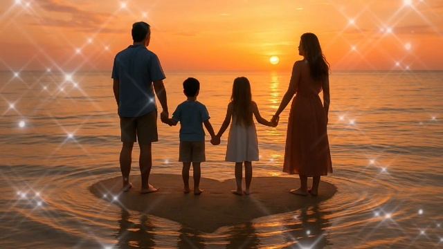"My family is an ocean of love" Affirmation music album Eng, 2025
