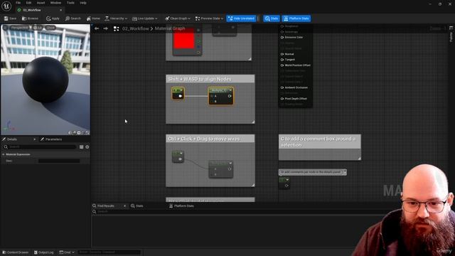 4. Best practice Workflow in the Material Editor