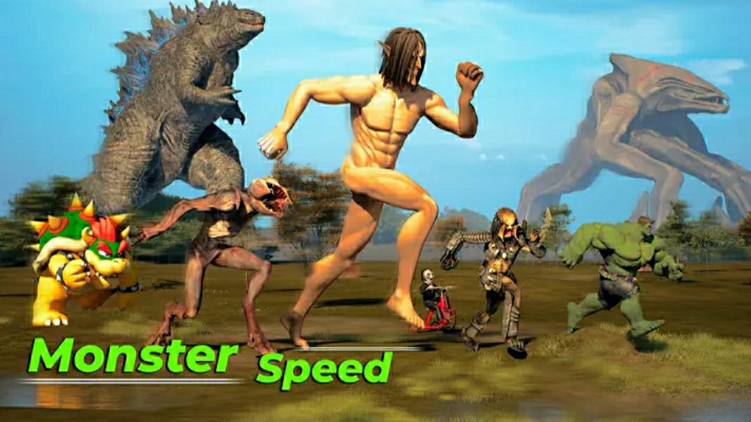 Сравнение скоростей монстров. Кто быстрее из монстров. Monster Speed Comparison