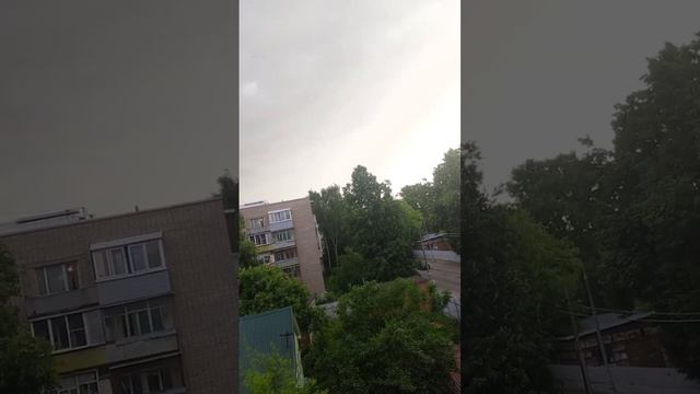 гроза ⛈️в Рязани , 1 июня 2025 года