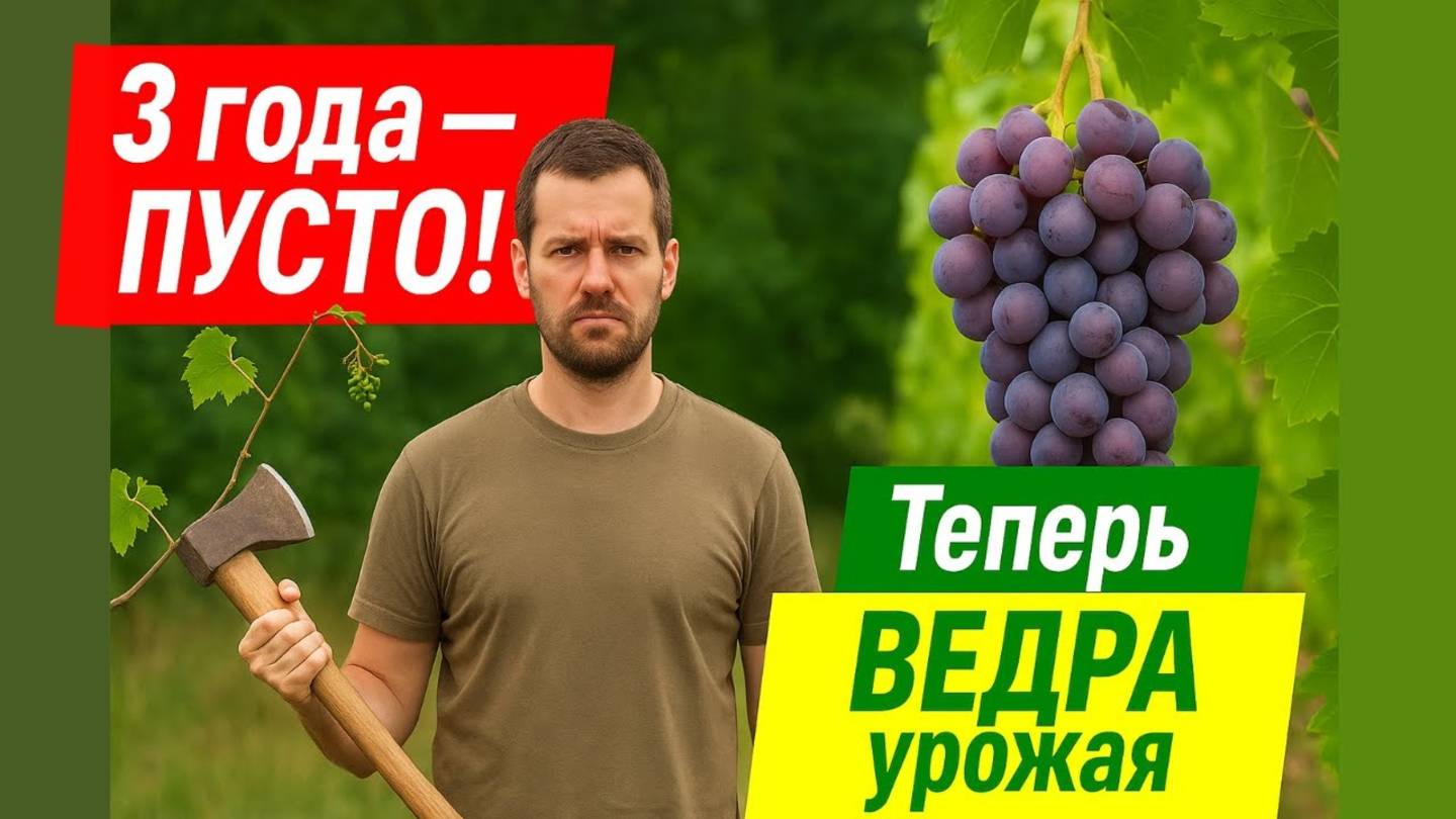 🍇Я Хотел Вырубить Весь Виноградник… Пока не узнал ЭТО