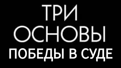 СУДЕБНАЯ ТРИАДА ИЛИ КАК ПОБЕДИТЬ В СУДЕ