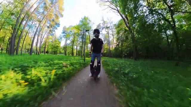 По Ромашковскому лесу вдоль Рублевки на Kingsong 16x