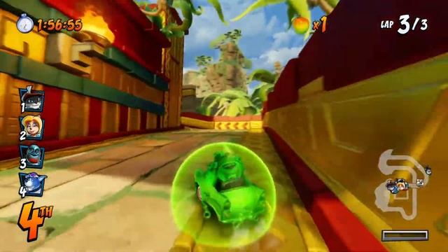 Crash Team Racing Nitro-Fueled. Жуткая пирамида и один заезд)