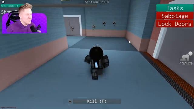 Поззи ИГРАЮ ТОЛЬКО ЗА ПРЕДАТЕЛЯ В AMONG US ROBLOX