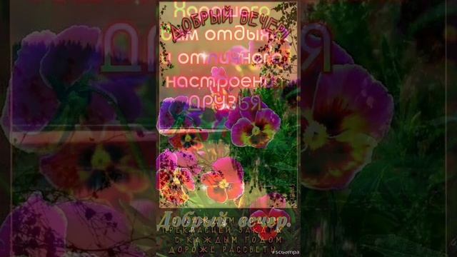 Вечером добрым пусть день завершится 💙💜🌠
