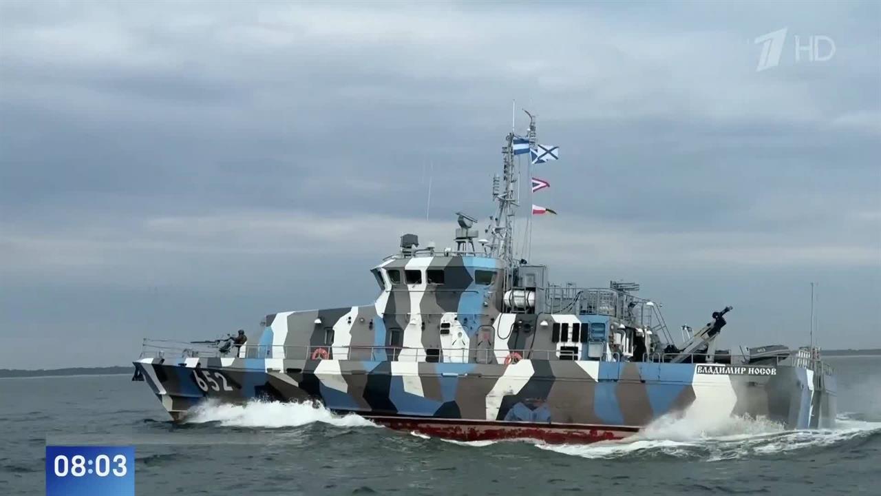 Появились кадры учения спецназа Балтфлота по освобождению заложников на судне
