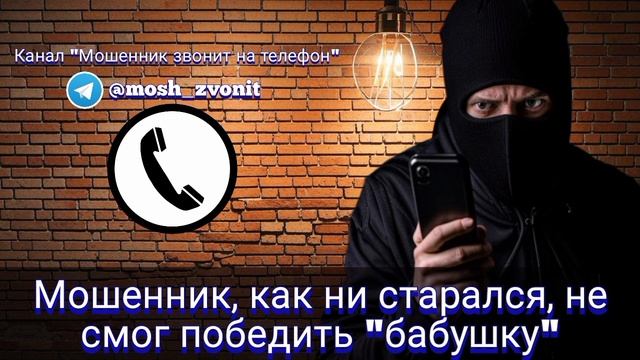 Мошенник, как ни старался, не смог победить "бабушку"