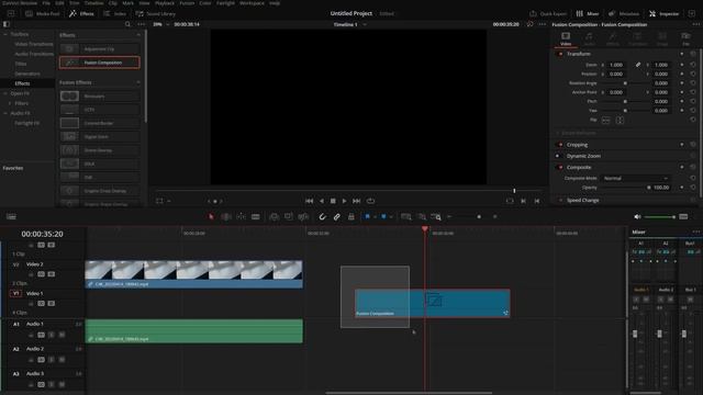 Краткий курс по Davinci Resolve. Вкладка Edit  |  Урок 4  |