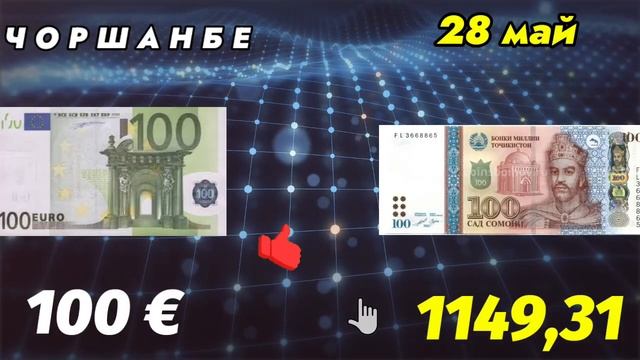 КУРС ВАЛЮТ 💰 ТАДЖИКИСТАН СЕГОДНЯ 28.05.2025