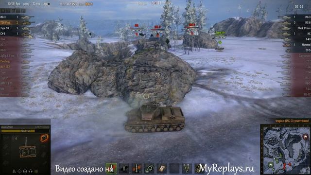 WOT: Заполярье - T28 Prototype - 7 фрагов -