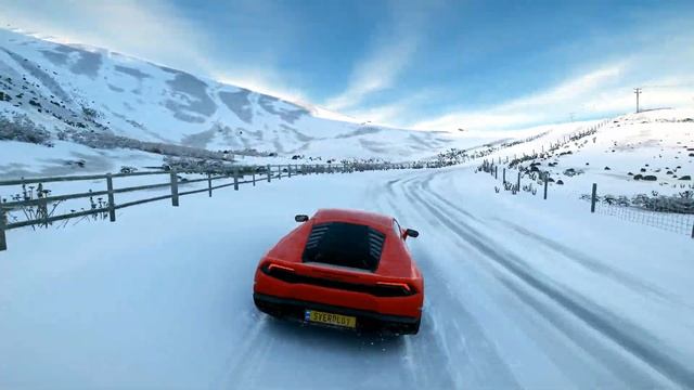 LAMBORGHINI HURACAN  WINTER TEST DRIVE | (4K) РАЗРЕШЕНИЕ| Forza Horizon 4 #рекомен