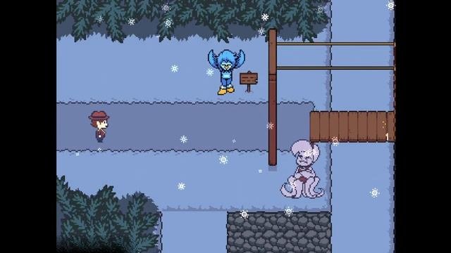Undertale Yellow(RUS) прохождение / Заснежье