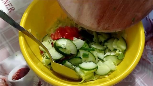 Простой овощной салат
