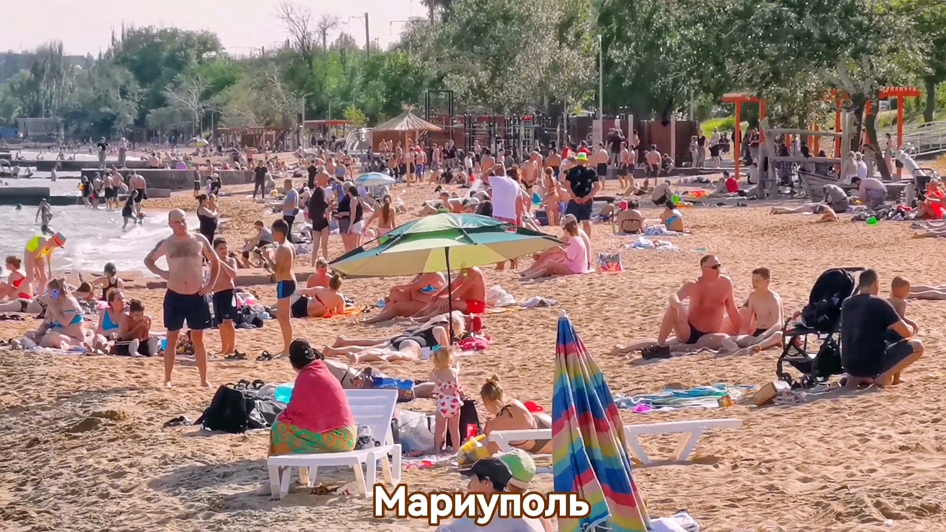 МАРИУПОЛЬ На МОРЕ Ажиотаж людей🌊Восстановление и Жизнь города Сегодня