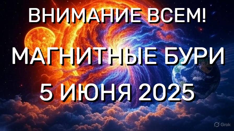 🚨 ВНИМАНИЕ ВСЕМ! МАГНИТНЫЕ БУРИ 5 ИЮНЯ 2025 — СРОЧНЫЕ ДАННЫЕ! 🚨