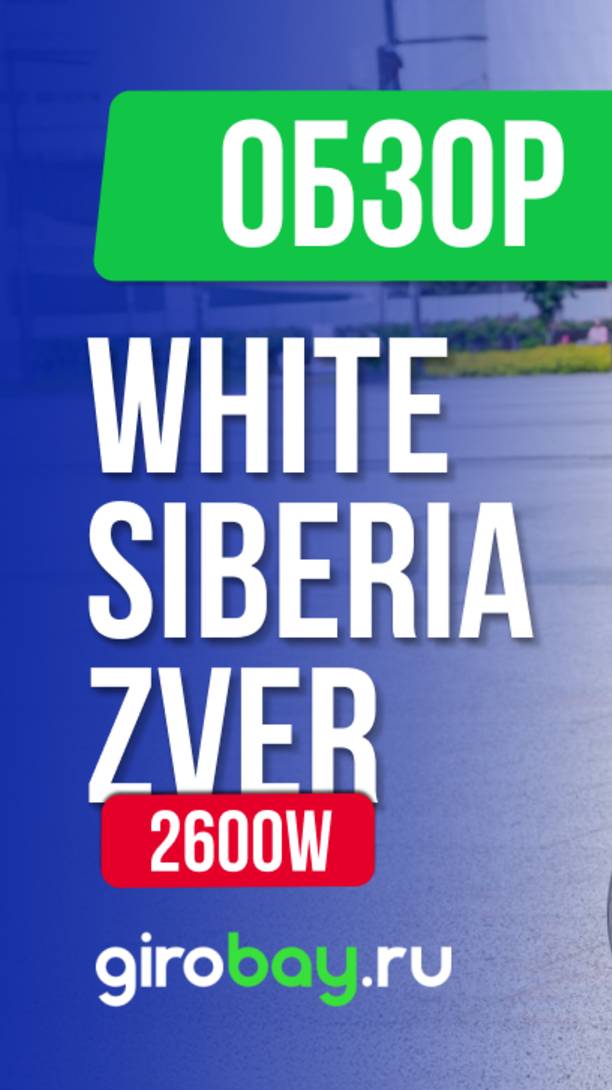 Обзор электроскутера WHITE SIBERIA ZVER 2600W