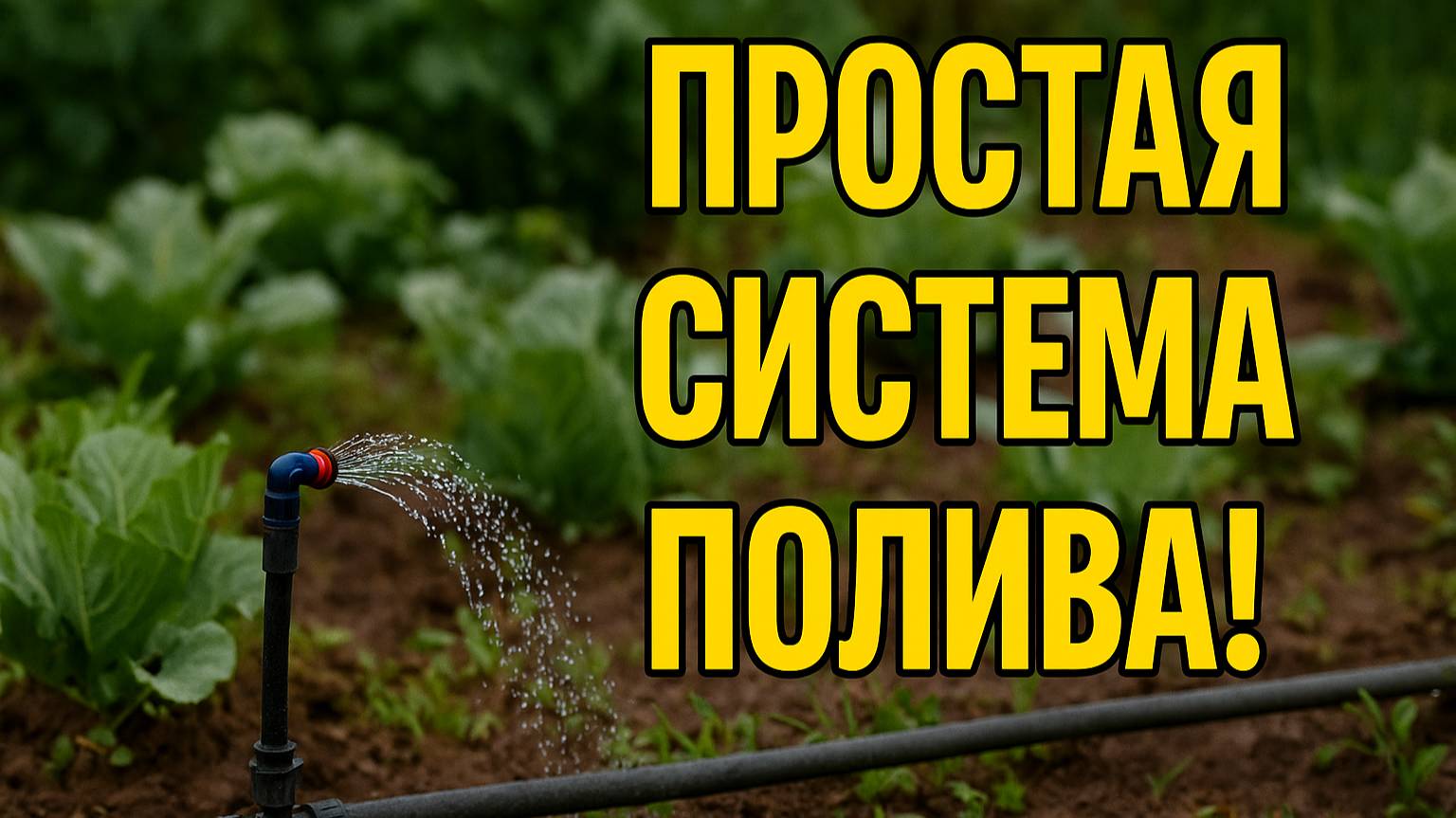 Полив без автоматики! Простая система для дачи своими руками