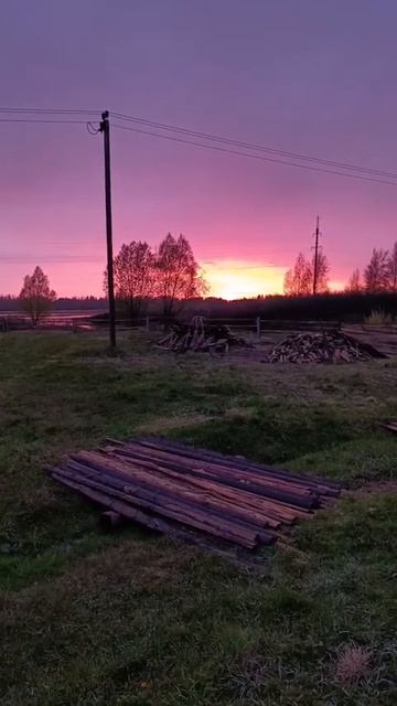 Закат и пение соловья