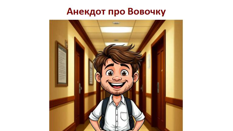 Свежий анекдот про Вовочку