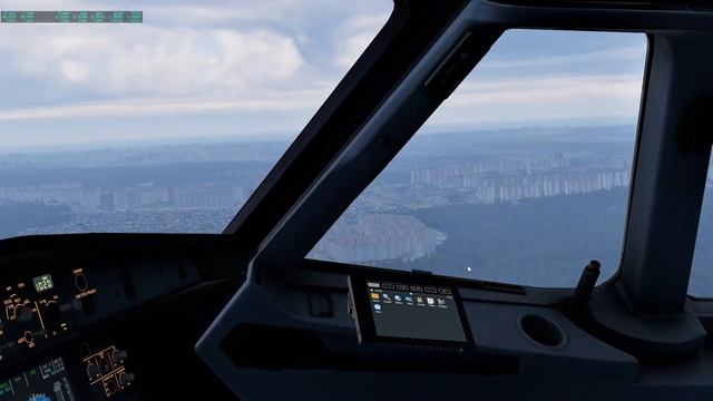 Заход на посадку во Внуково