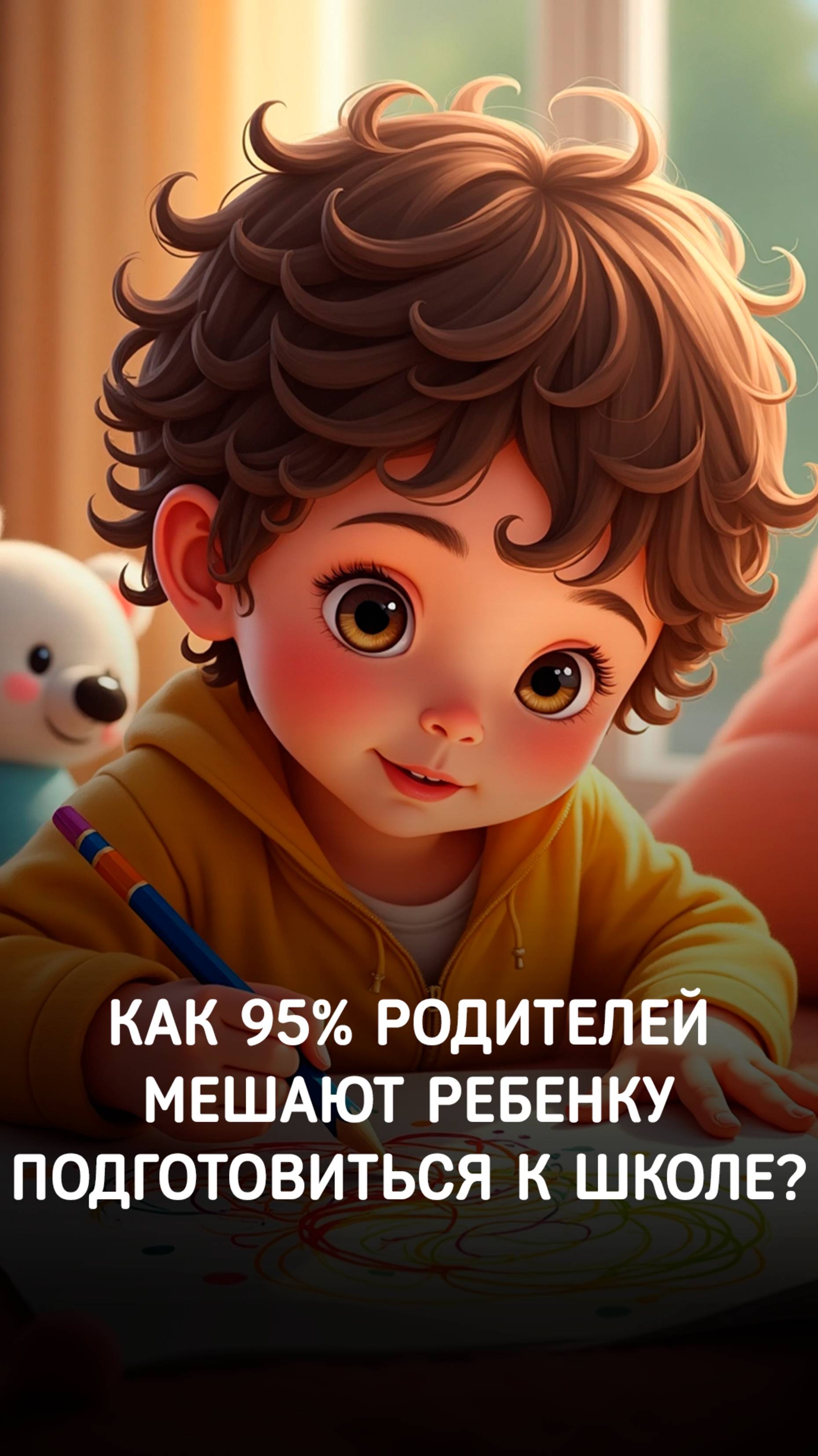 95% родителей сами мешают ребёнку подготовиться к школе !