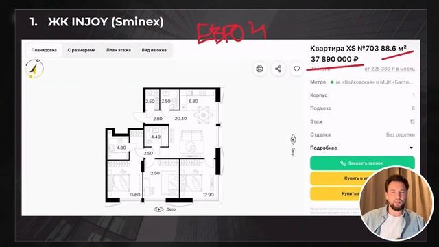 ЛУЧШАЯ ИНВЕСТИЦИЯ ВДОЛГУЮ? Обзор ЖК Injoy от Sminex // Недвиж