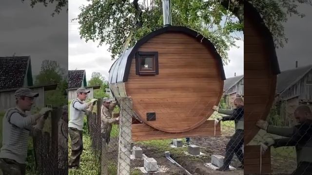 Баня бочка 6м от компании Stroy-35.ru