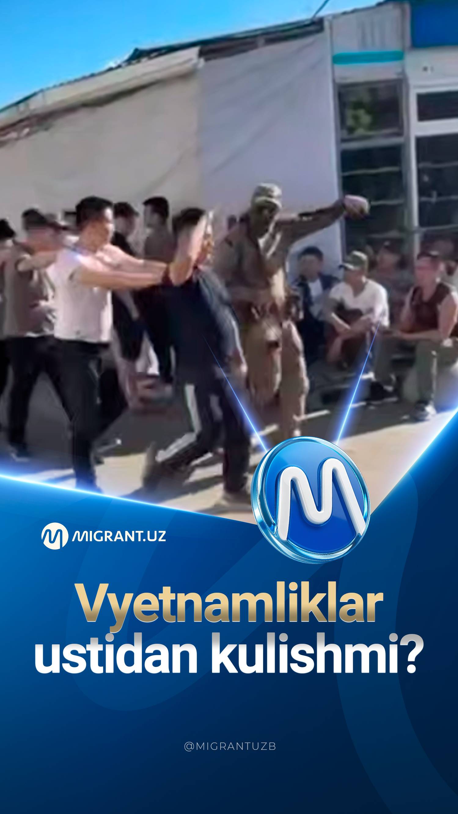 Voronejda politsiya migrantlar “paradi”ni uyushtirdi