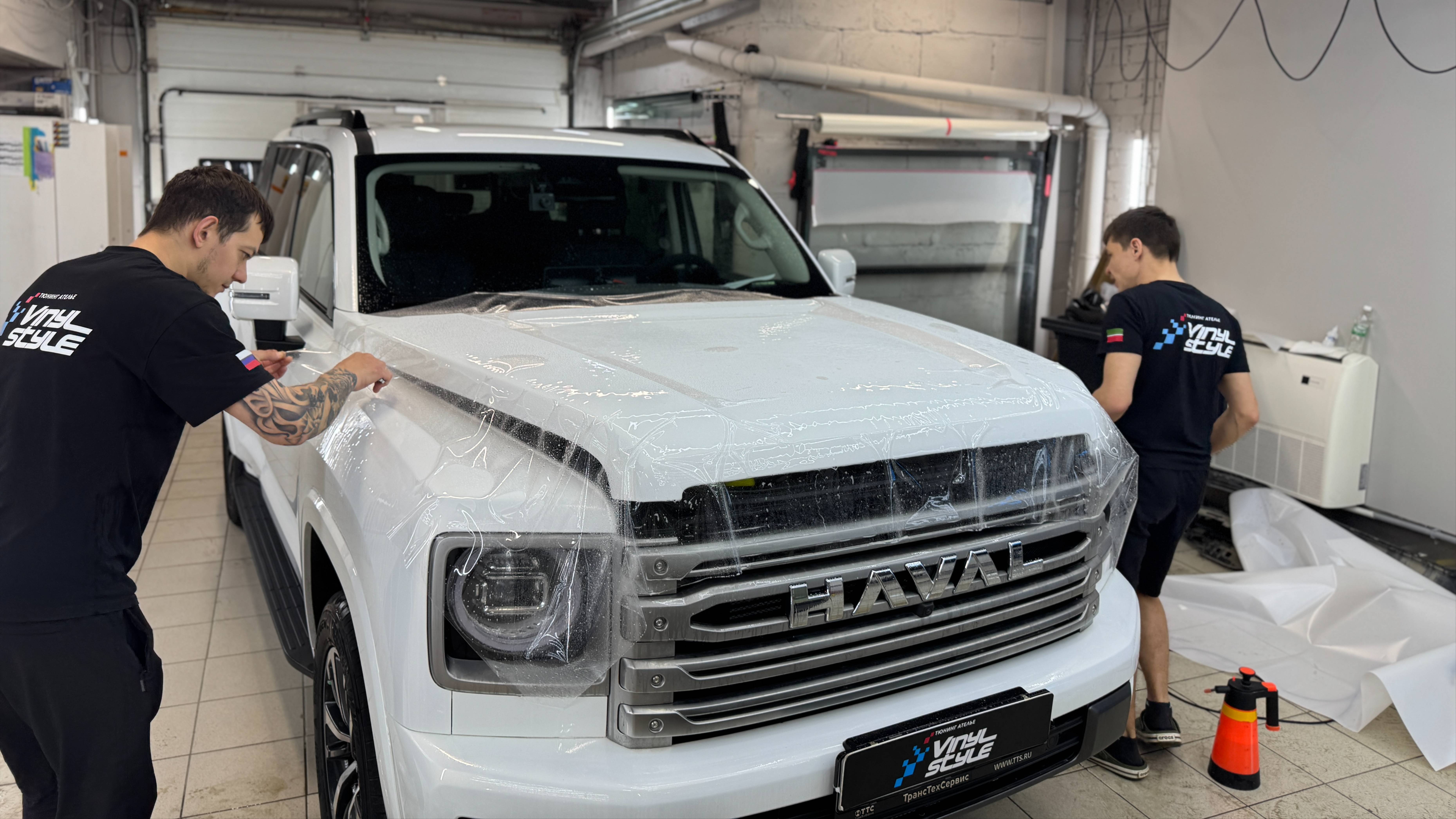 Забронировали кузов автомобиля Haval H9 2024 года выпуска полностью полиуретановой пленкой
