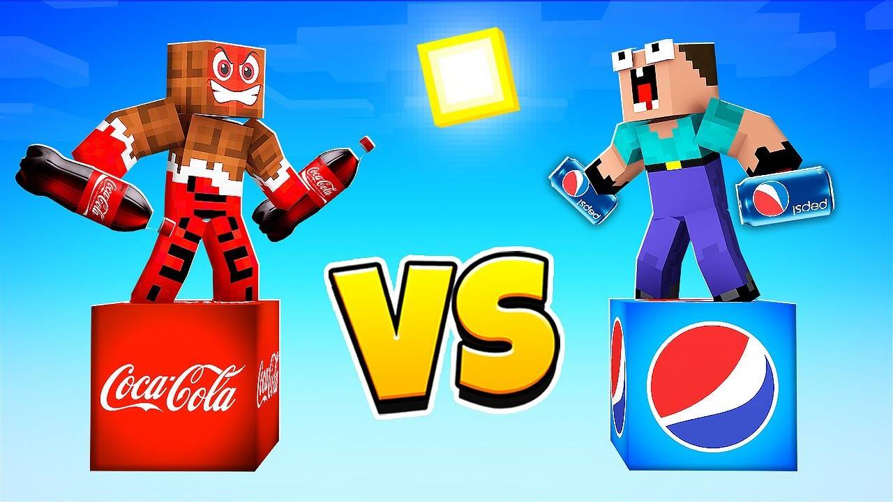 😱 ЭПИЧЕСКАЯ БИТВА Coca Cola ЛАКИ БЛОК vs PEPSI ЛАКИБЛОК В МАЙНКРАФТ !