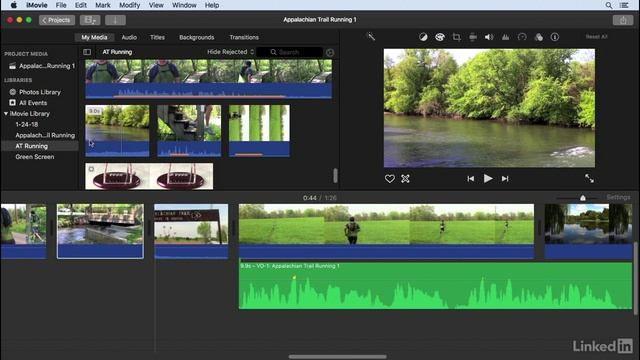 iMovie 10.1.8 Essential Training - 33.Extract audio from clips