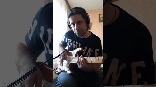 Practicing sweep picking from the Malmsteen school using the Enigma composition as an example.