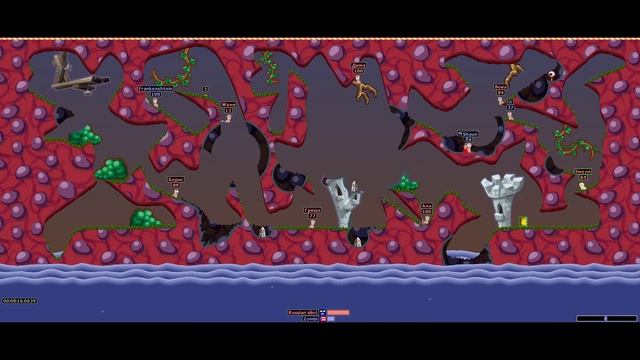 Некоторые любят пожёстче! Normal 1 v 1. Worms armageddon.