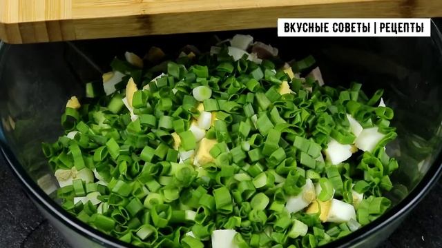 Очень вкусный рецепт салата, роскошный вкус за 10 минут!