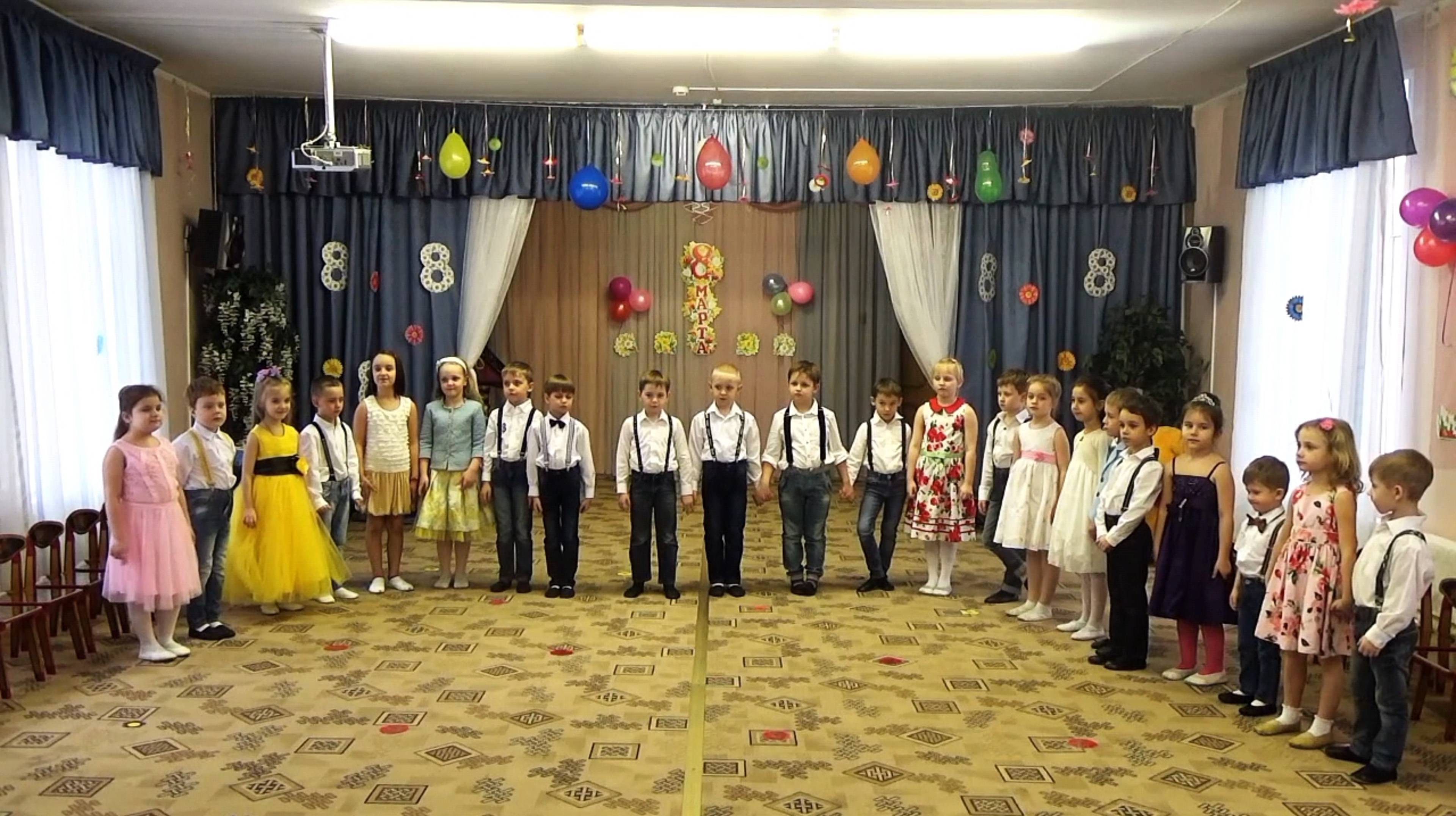 Песня для любимых мам. Выступление в детском саду