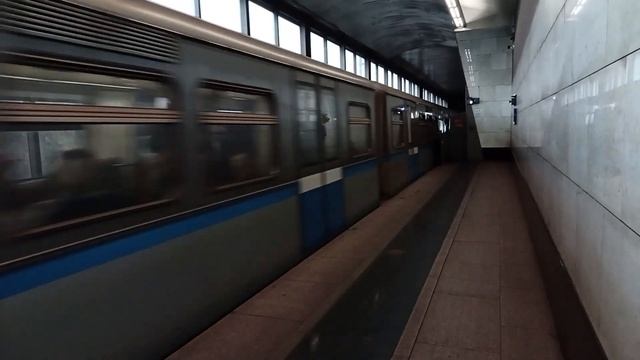 "Бывший Филёвский"! Метропоезд 81-740.1/741.1 "Русич" на Сокол