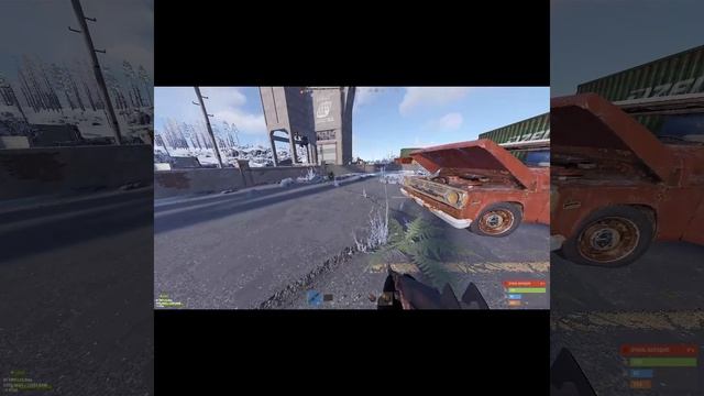 Строчка ганов в Зиме #rust #rustрейд #snowball