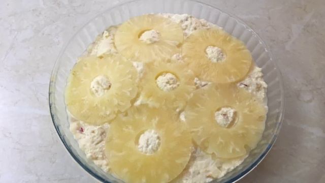 Ананасовый пирог. (серия домашняя кухня). №255 (6)