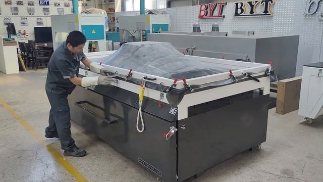 BSF-3015A вакуумный пресс с секцией нагрева для гнутья акрилового камня