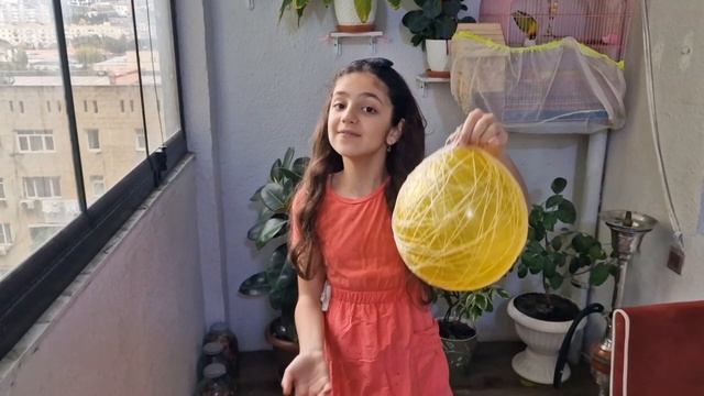 Ваза из ниток своими руками