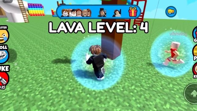 Спасаемся от лавы, Roblox