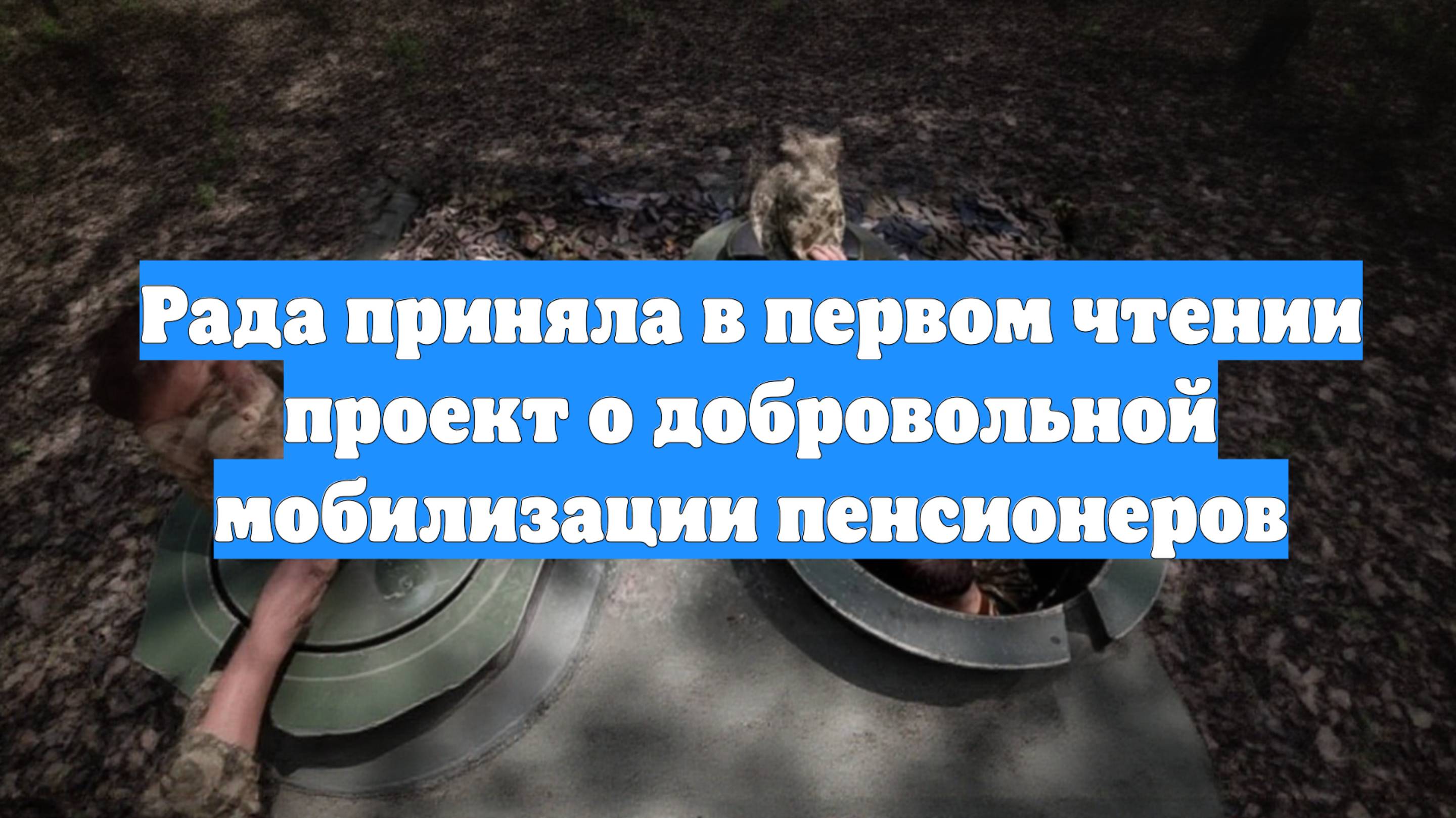 Рада приняла в первом чтении проект о добровольной мобилизации пенсионеров
