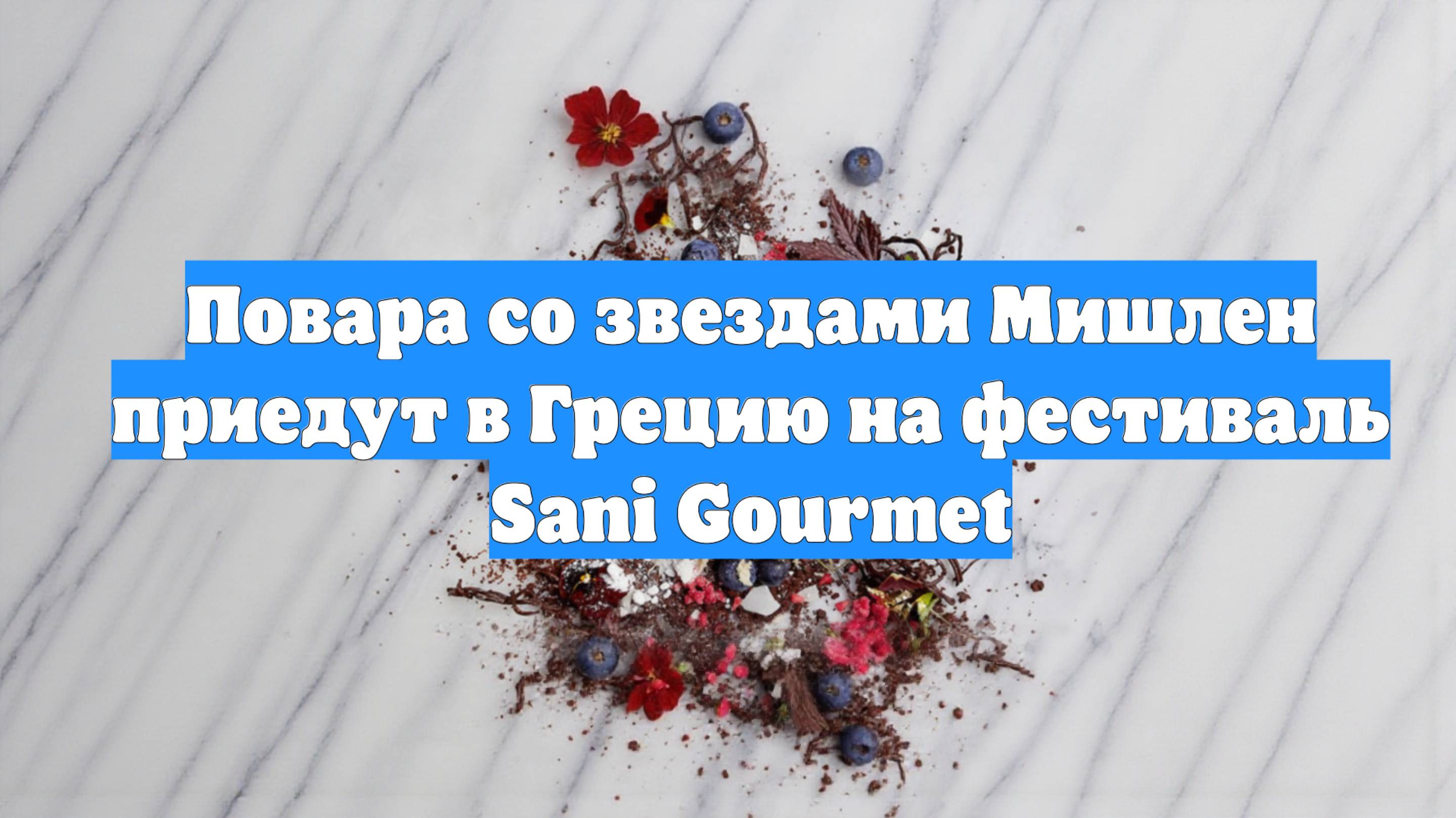 Повара со звездами Мишлен приедут в Грецию на фестиваль Sani Gourmet