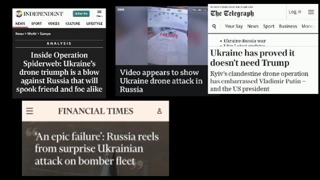 ⚡Западные СМИ об атаках на аэродромы РФ что пишут?