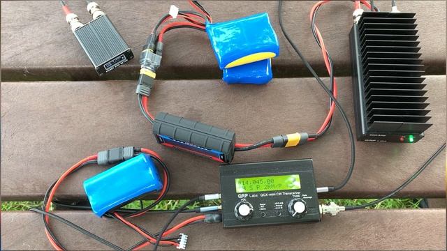 #HAM 2024-06-30: тестирую QRP-Labs PA50 и QCX в парке Рейгана