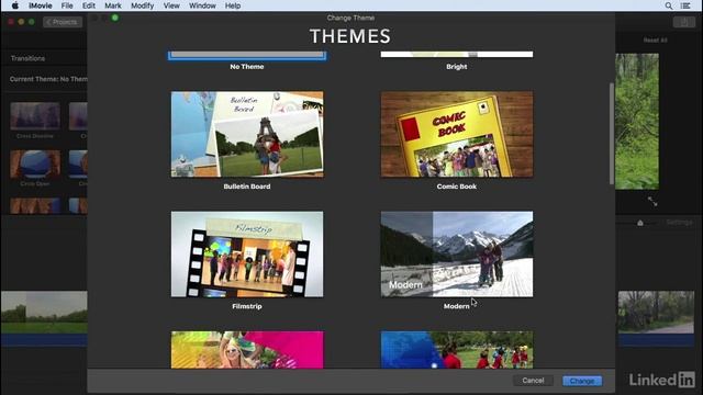 iMovie 10.1.8 Essential Training - 21.Use transitions