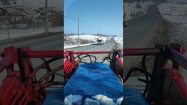 синий трактор мтз)