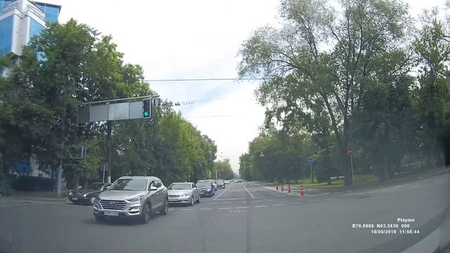 18.05.2019 Алматы Шевченко/Жарокова нарушение разметки