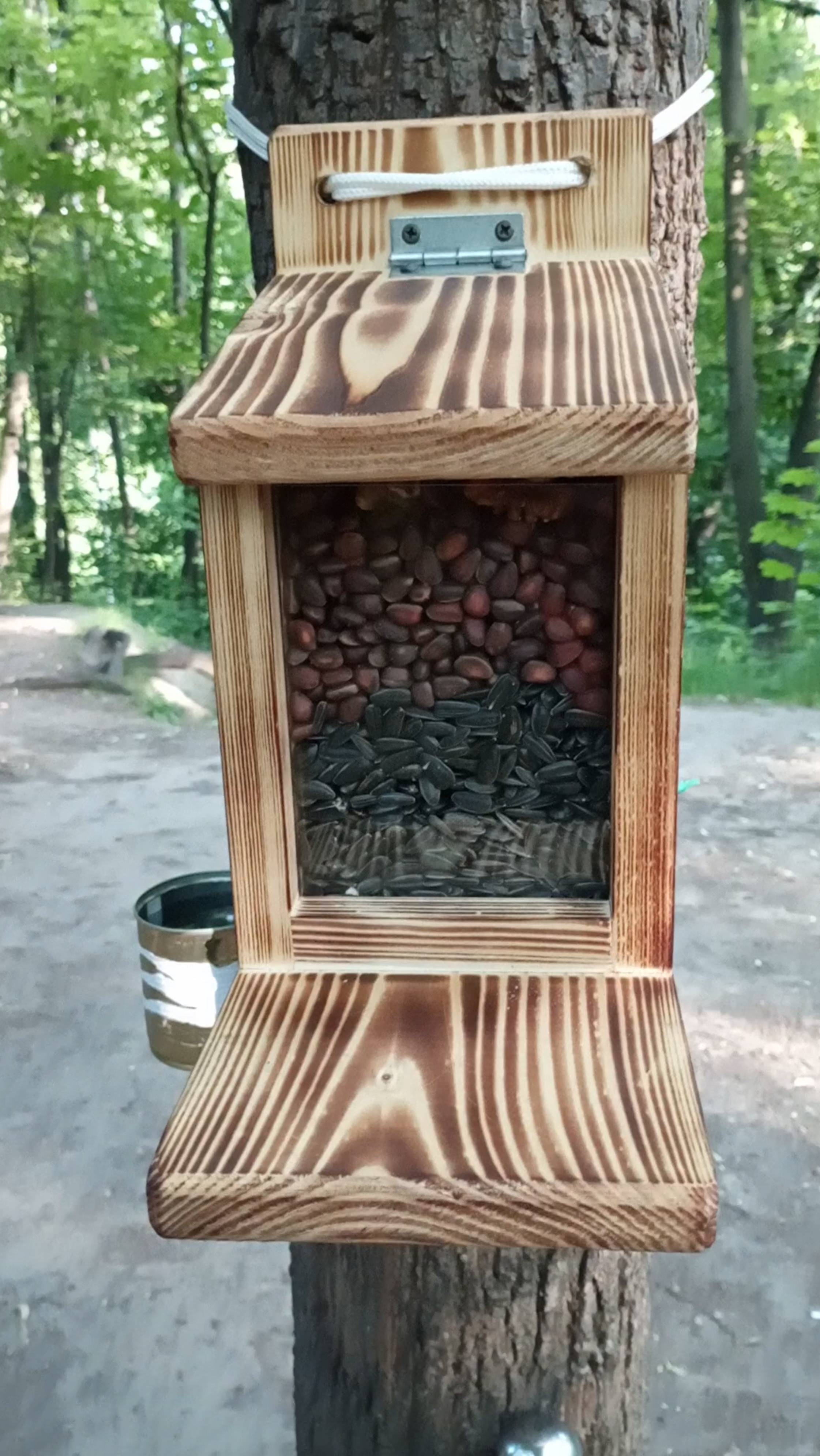 Повесил новые кормушки